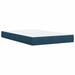 Pat box spring cu saltea, albastru, 120x200 cm, catifea - WALTI WALTI