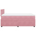 Pat box spring cu saltea, roz, 120x200 cm, catifea - WALTI WALTI