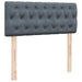 Pat box spring cu saltea, gri închis, 120x200 cm, catifea - WALTI WALTI