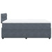 Pat box spring cu saltea, gri închis, 120x200 cm, catifea - WALTI WALTI