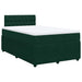 Pat box spring cu saltea, verde închis, 120x200 cm, catifea - WALTI WALTI