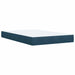 Pat box spring cu saltea, albastru, 120x200 cm, catifea - WALTI WALTI