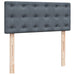 Pat box spring cu saltea, gri închis, 120x200 cm, catifea - WALTI WALTI