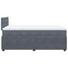 Pat box spring cu saltea, gri închis, 120x200 cm, catifea - WALTI WALTI