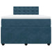 Pat box spring cu saltea, albastru, 120x200 cm, catifea - WALTI WALTI