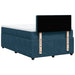 Pat box spring cu saltea, albastru, 120x200 cm, catifea - WALTI WALTI