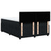 Pat box spring cu saltea, negru, 140x190 cm, catifea - WALTI WALTI