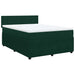 Pat box spring cu saltea, verde închis, 140x190 cm, catifea - WALTI WALTI