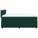 Pat box spring cu saltea, verde închis, 140x190 cm, catifea - WALTI WALTI