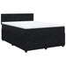 Pat box spring cu saltea, negru, 140x190 cm, catifea - WALTI WALTI