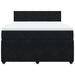 Pat box spring cu saltea, negru, 140x190 cm, catifea - WALTI WALTI