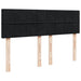 Pat box spring cu saltea, negru, 140x190 cm, catifea - WALTI WALTI