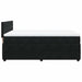 Pat box spring cu saltea, negru, 140x190 cm, catifea - WALTI WALTI
