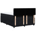 Pat box spring cu saltea, negru, 140x190 cm, catifea - WALTI WALTI