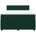 Pat box spring cu saltea, verde închis, 140x190 cm, catifea - WALTI WALTI