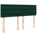 Pat box spring cu saltea, verde închis, 140x190 cm, catifea - WALTI WALTI