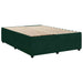 Pat box spring cu saltea, verde închis, 140x190 cm, catifea - WALTI WALTI