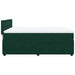 Pat box spring cu saltea, verde închis, 140x190 cm, catifea - WALTI WALTI