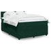 Pat box spring cu saltea, verde închis, 140x190 cm, catifea - WALTI WALTI