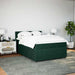 Pat box spring cu saltea, verde închis, 140x200 cm, catifea - WALTI WALTI