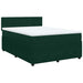 Pat box spring cu saltea, verde închis, 140x200 cm, catifea - WALTI WALTI