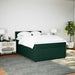 Pat box spring cu saltea, verde închis, 140x200 cm, catifea - WALTI WALTI