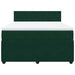 Pat box spring cu saltea, verde închis, 140x200 cm, catifea - WALTI WALTI