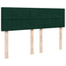 Pat box spring cu saltea, verde închis, 140x200 cm, catifea - WALTI WALTI