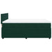 Pat box spring cu saltea, verde închis, 140x200 cm, catifea - WALTI WALTI