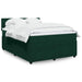 Pat box spring cu saltea, verde închis, 140x200 cm, catifea - WALTI WALTI
