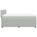 Pat box spring cu saltea, gri deschis, 140x200 cm, catifea - WALTI WALTI