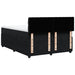 Pat box spring cu saltea, negru, 140x200 cm, catifea - WALTI WALTI