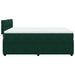 Pat box spring cu saltea, verde închis, 140x200 cm, catifea - WALTI WALTI