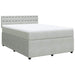 Pat box spring cu saltea, gri deschis, 140x200 cm, catifea - WALTI WALTI