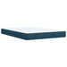Pat box spring cu saltea, albastru, 140x200 cm, catifea - WALTI WALTI