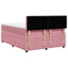 Pat box spring cu saltea, roz, 140x200 cm, catifea - WALTI WALTI