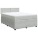 Pat box spring cu saltea, gri deschis, 160x200 cm, catifea - WALTI WALTI
