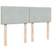 Pat box spring cu saltea, gri deschis, 160x200 cm, catifea - WALTI WALTI