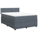 Pat box spring cu saltea, gri închis, 160x200 cm, catifea - WALTI WALTI