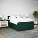 Pat box spring cu saltea, verde închis, 160x200 cm, catifea - WALTI WALTI