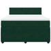 Pat box spring cu saltea, verde închis, 160x200 cm, catifea - WALTI WALTI