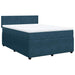 Pat box spring cu saltea, albastru, 160x200 cm, catifea - WALTI WALTI