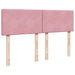Pat box spring cu saltea, roz, 160x200 cm, catifea - WALTI WALTI