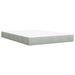 Pat box spring cu saltea, gri deschis, 160x200 cm, catifea - WALTI WALTI