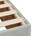 Pat box spring cu saltea, gri deschis, 160x200 cm, catifea - WALTI WALTI