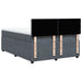 Pat box spring cu saltea, gri închis, 160x200 cm, catifea - WALTI WALTI