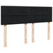 Pat box spring cu saltea, negru, 160x200 cm, catifea - WALTI WALTI