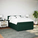 Pat box spring cu saltea, verde închis, 160x200 cm, catifea - WALTI WALTI