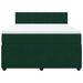 Pat box spring cu saltea, verde închis, 160x200 cm, catifea - WALTI WALTI
