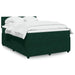 Pat box spring cu saltea, verde închis, 160x200 cm, catifea - WALTI WALTI